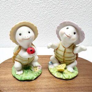 Vintage Homco Spring Turtles 8877